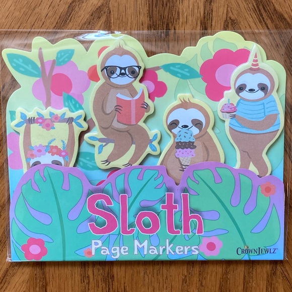 Sloth Sticky Notes / Page Markers - Picture 4 of 4